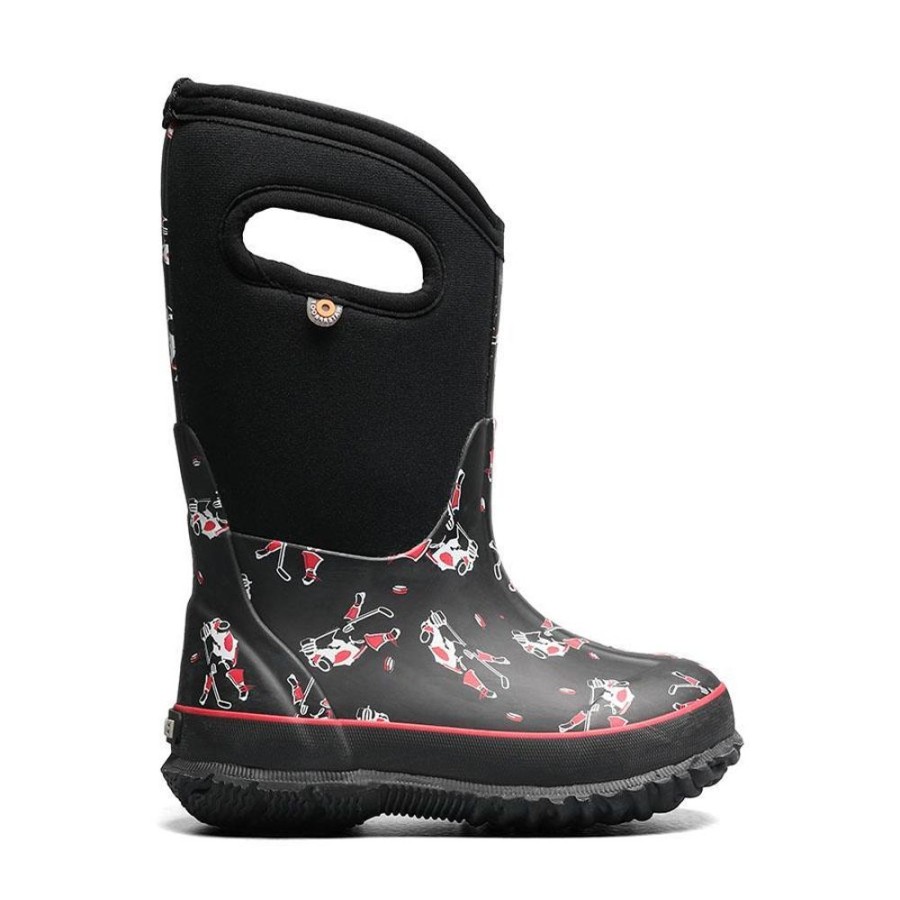 Kid BOGS Winter Boots | Bogs- Kids Classic Hockey Winter Boot Black