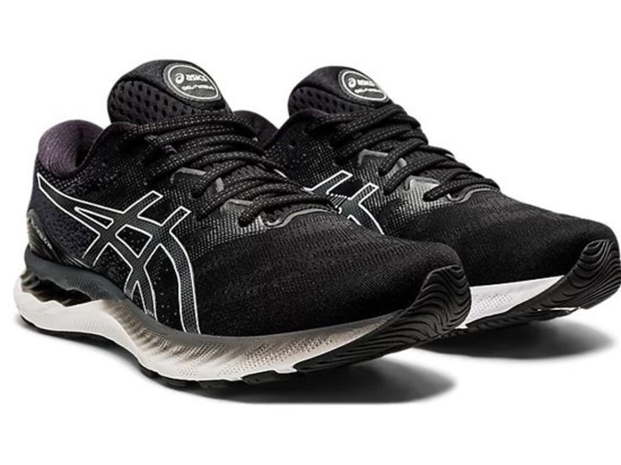 Men ASICS Sneakers | Asics- Men'S- Gel-Nimbus 23 Athletic Shoe Black-White