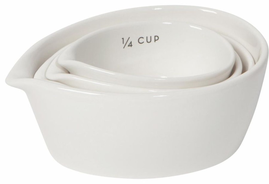 Cottage Kitchen DANICA Bakeware | Danica- Ivory Measuring Cups Set Of 4