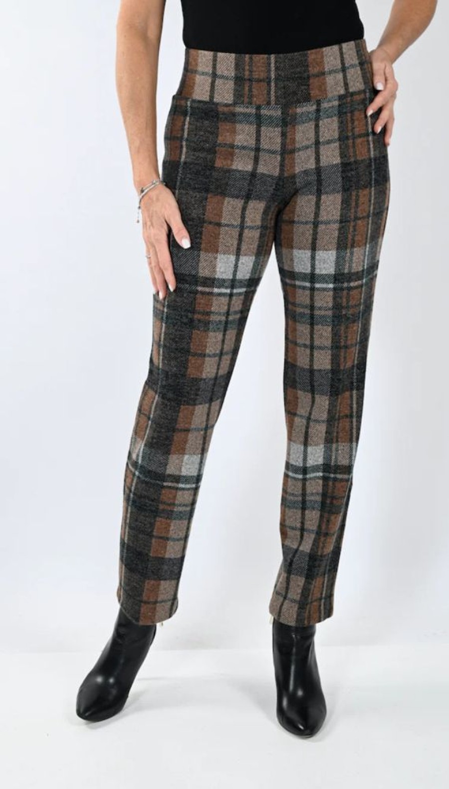 Women FRANK LYMAN Bottoms | Frank Lyman- Knit Pant 233442 Toffee-Hunter