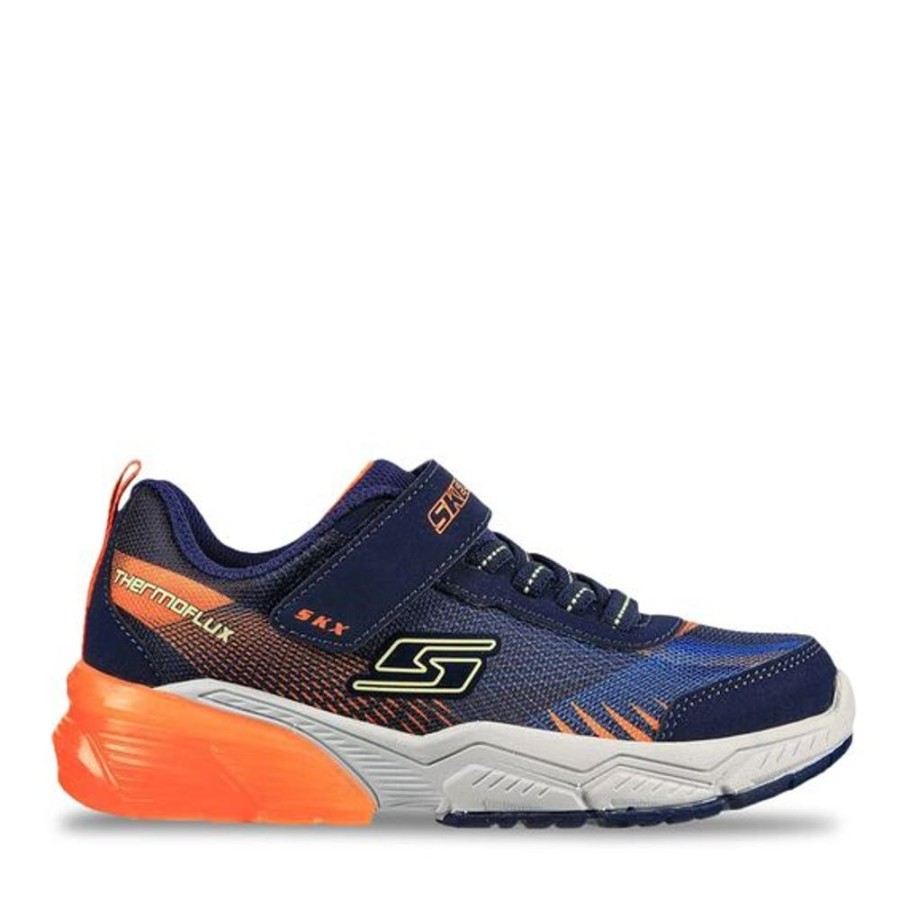 Kid SKECHERS Casual Footwear | Skechers- Kids Thermoflux 2.0 Sneaker Navy-Orange