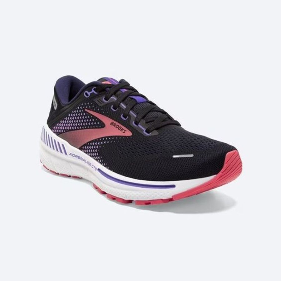 Women BROOKS Athletic Footwear | Brooks- Women'S Adrenaline Gts 22 Athletic Shoe Black-Purple