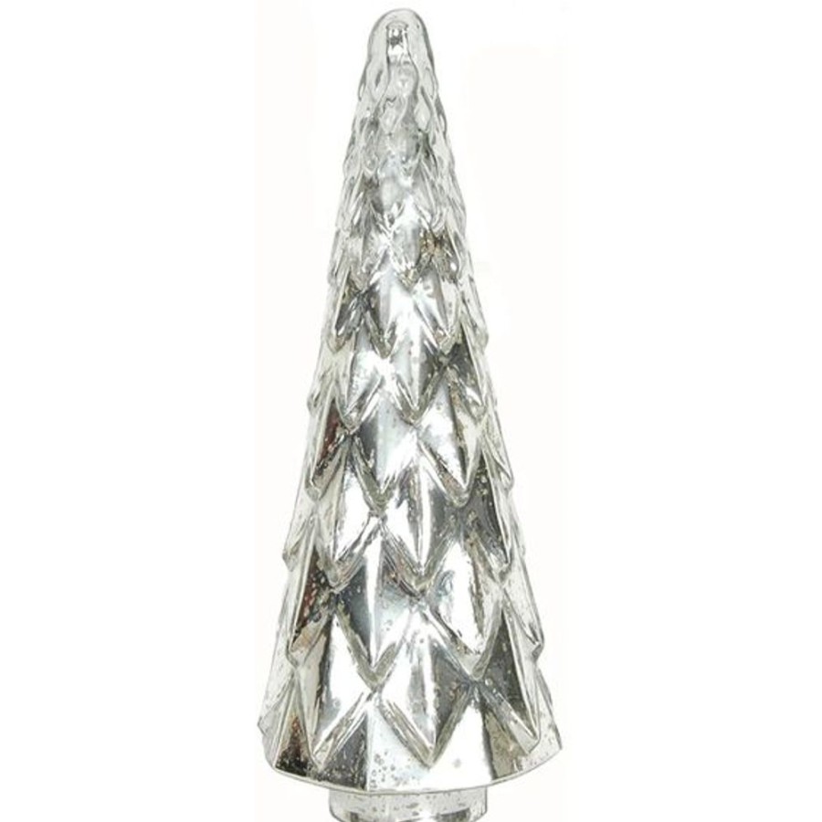 Cottage Kitchen INDIA HOUSE Decor | India House- Silver Faceted Christmas Tree