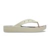 Women CROCS Casual Footwear | Crocs- Women'S Platform Retro Resort Sandal Bone-Multi