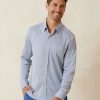 Men TOMMY BAHAMA Tops | Tommy Bahama- Men'S San Lucio Houndstooth Islandzone® Long-Sleeve Shirt Dockside