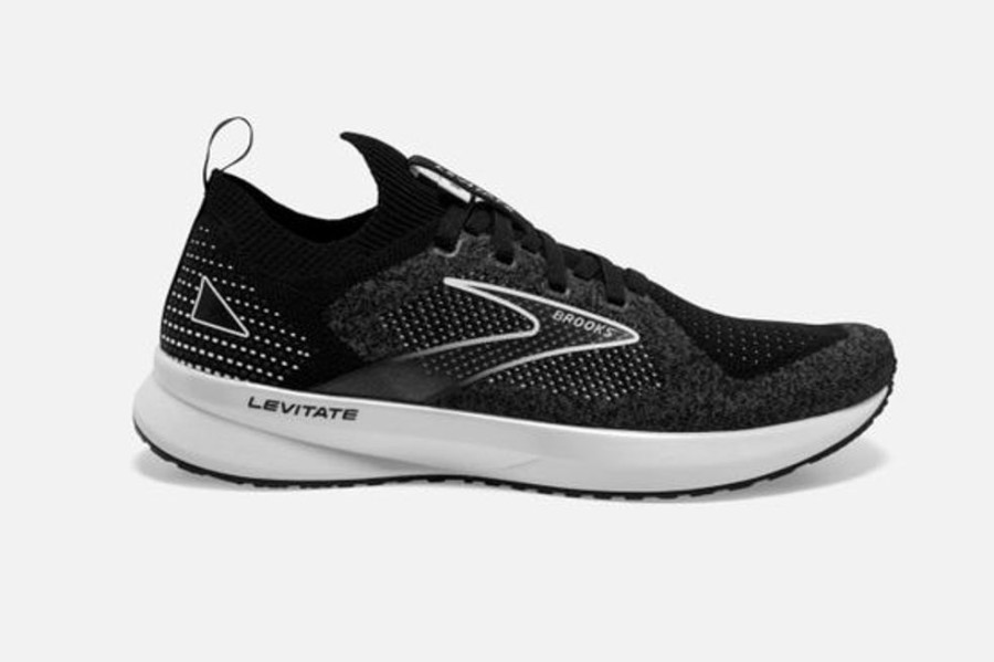 Women BROOKS Casual Footwear | Brooks- Women'S Levitate Stealthfit 5 Ahletic Shoe Blk-Grey-Wht