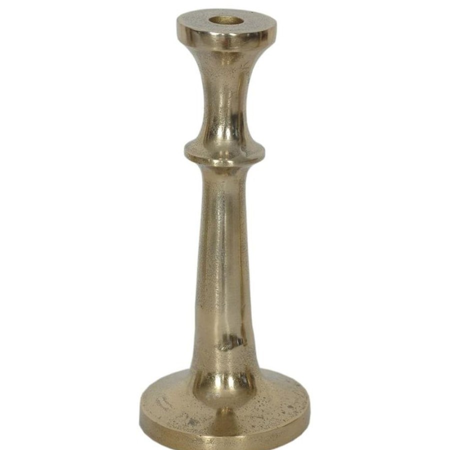 Cottage Kitchen INDIA HOUSE Decor | India House- Aluminum Taper Candle Holder 10"