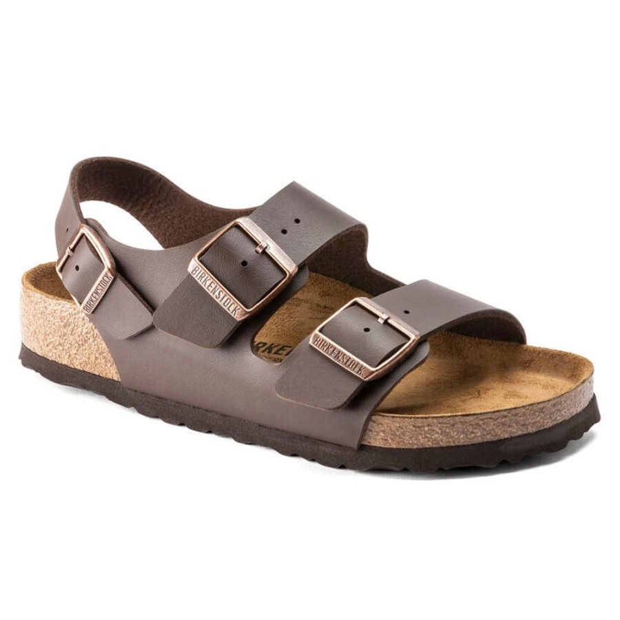 Women BIRKENSTOCK Sandals | Birkenstock- Women'S Milano Birko-Flor Sandal Brown