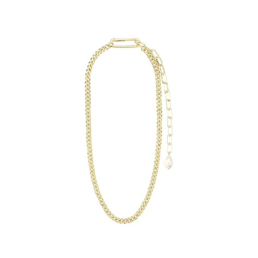 Women PILGRIM Jewelry | Pilgrim- Heat Gold Recycled Chain Necklace