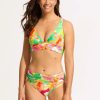 Women SEAFOLLY Bottoms | Seafolly- Women'S Gathered Front Swim Bottom Fuchsia Rose