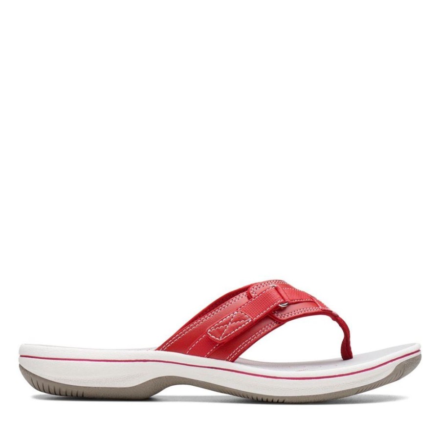 Women CLARKS Casual Footwear | Clarks- Women'S Breeze Sea Sandal Red