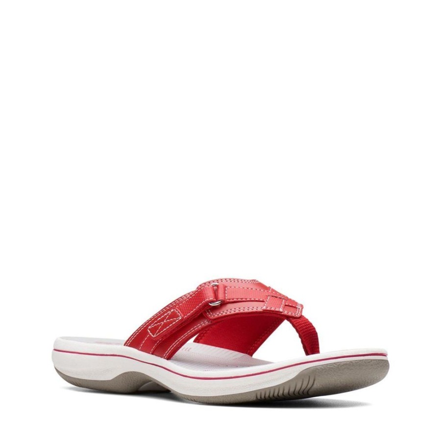 Women CLARKS Casual Footwear | Clarks- Women'S Breeze Sea Sandal Red