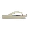 Women CROCS Sandals | Crocs- Women'S Platform Retro Resort Sandal Bone-Multi