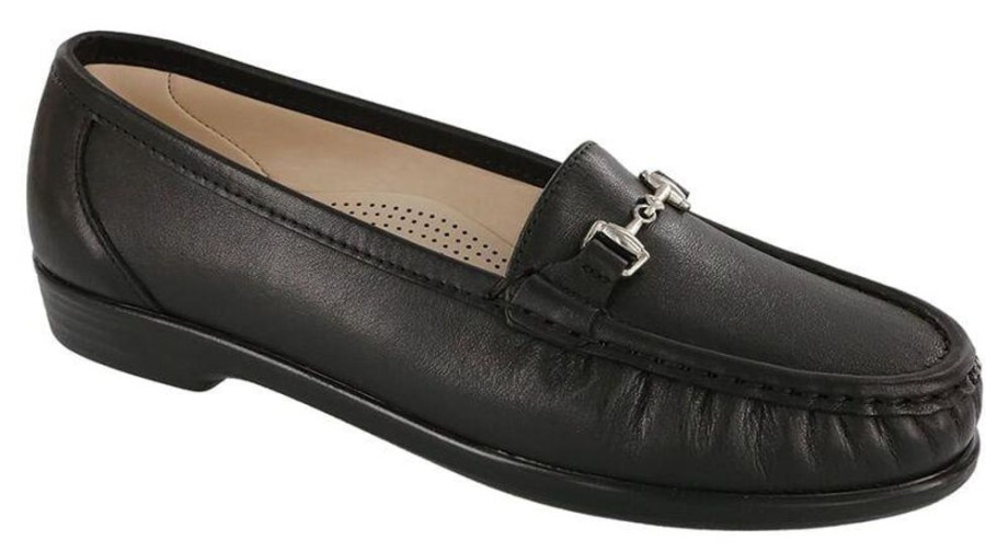 Women SAS Casual Footwear | Sas- Ladies Metro Slip-On Loafer Black Smooth