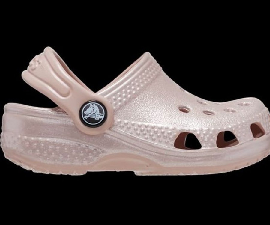 Kid CROCS Casual Footwear | Crocs- Baby Little Shimmer Clog Pink Clay