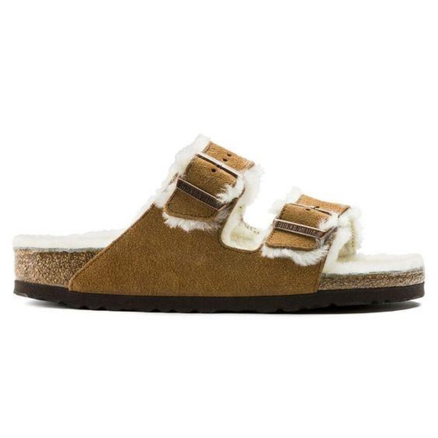 Women BIRKENSTOCK Sandals | Birkenstock- Women'S Arizona Sherling Shoe Mink