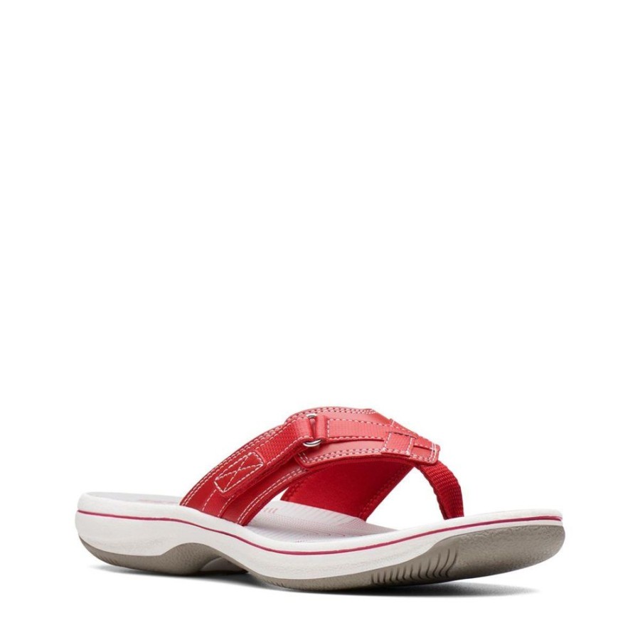 Women CLARKS Sandals | Clarks- Women'S Breeze Sea Sandal Red