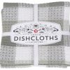 Cottage Kitchen DANICA Kitchenware | Danica- London Gray Set Of 3 Dish Cloths