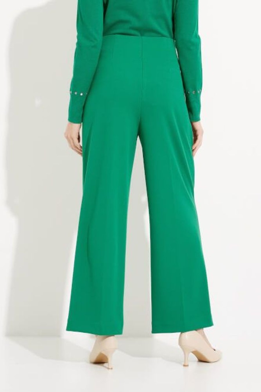 Women JOSEPH RIBKOFF Bottoms | Joseph Ribkoff- Women'S Wide Leg Pant Kelly Green