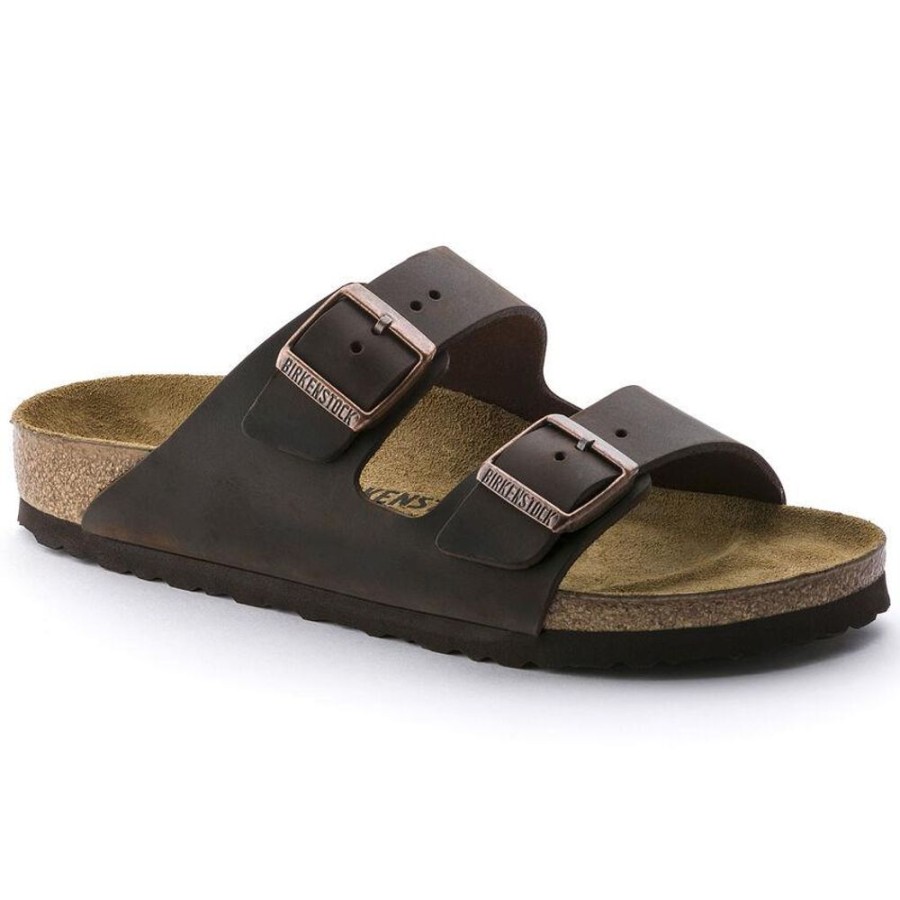 Women BIRKENSTOCK Sandals | Birkenstock- Arizona Oiled Leather Habana