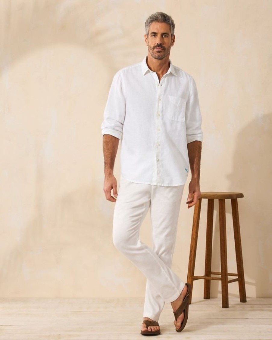 Men TOMMY BAHAMA Tops | Tommy Bahama- Sea Glass Breezer Linen Shirt