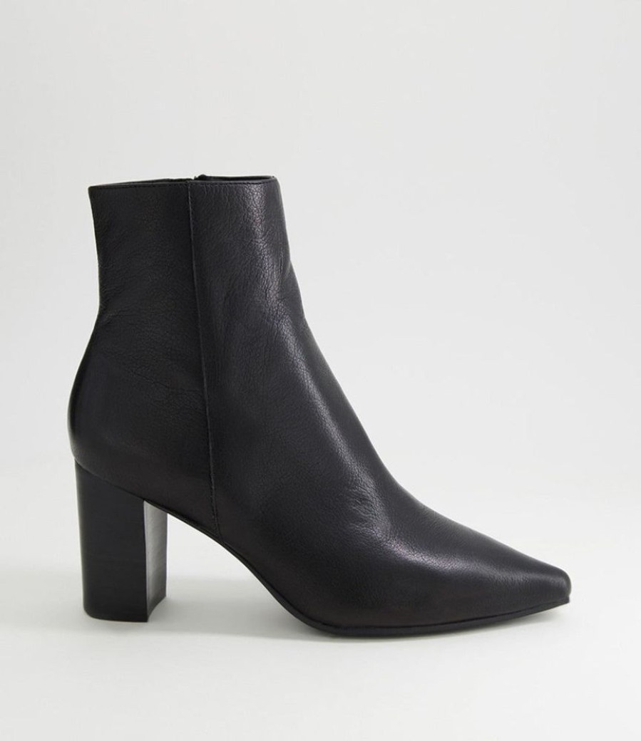 Women DJANGO & JULIET Casual Footwear | Django & Juliette- Women'S Nerine Ankle Boot Black Leather