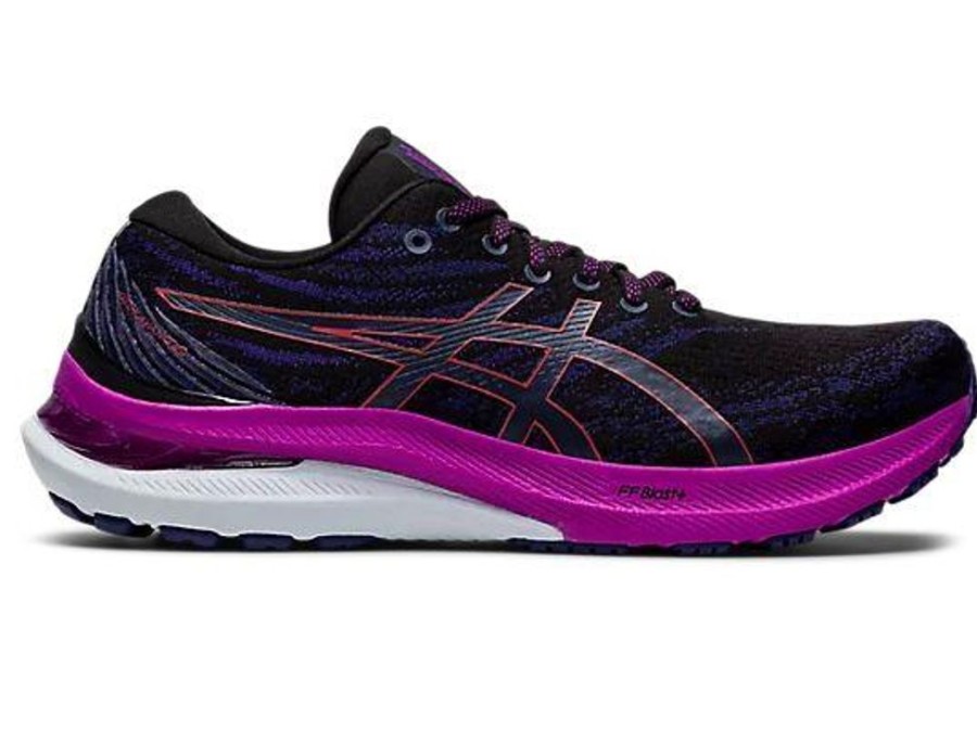 Women ASICS Casual Footwear | Asics- Women'S Gel-Kayano Shoes Blk-Red Alert