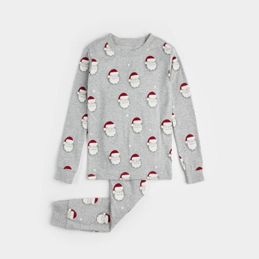 Kid PETIT LEM Sleepwear | Petit Lem- Big Kids Festive Print Pajama Set