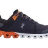 Men ON-RUNNING Sneakers | On-Running- Men'S Cloudflow Athletic Shoe Black-Turmeric