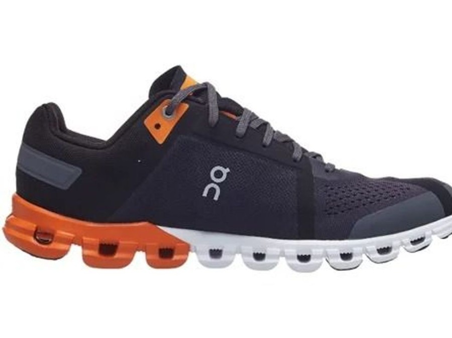 Men ON-RUNNING Sneakers | On-Running- Men'S Cloudflow Athletic Shoe Black-Turmeric