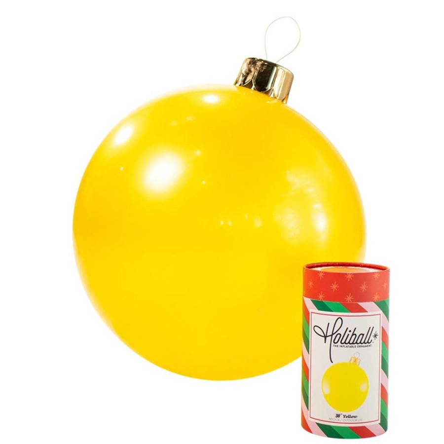 Cottage Kitchen HOLIBALL Decor | Holiball- 30" Yellow Inflatable Ball