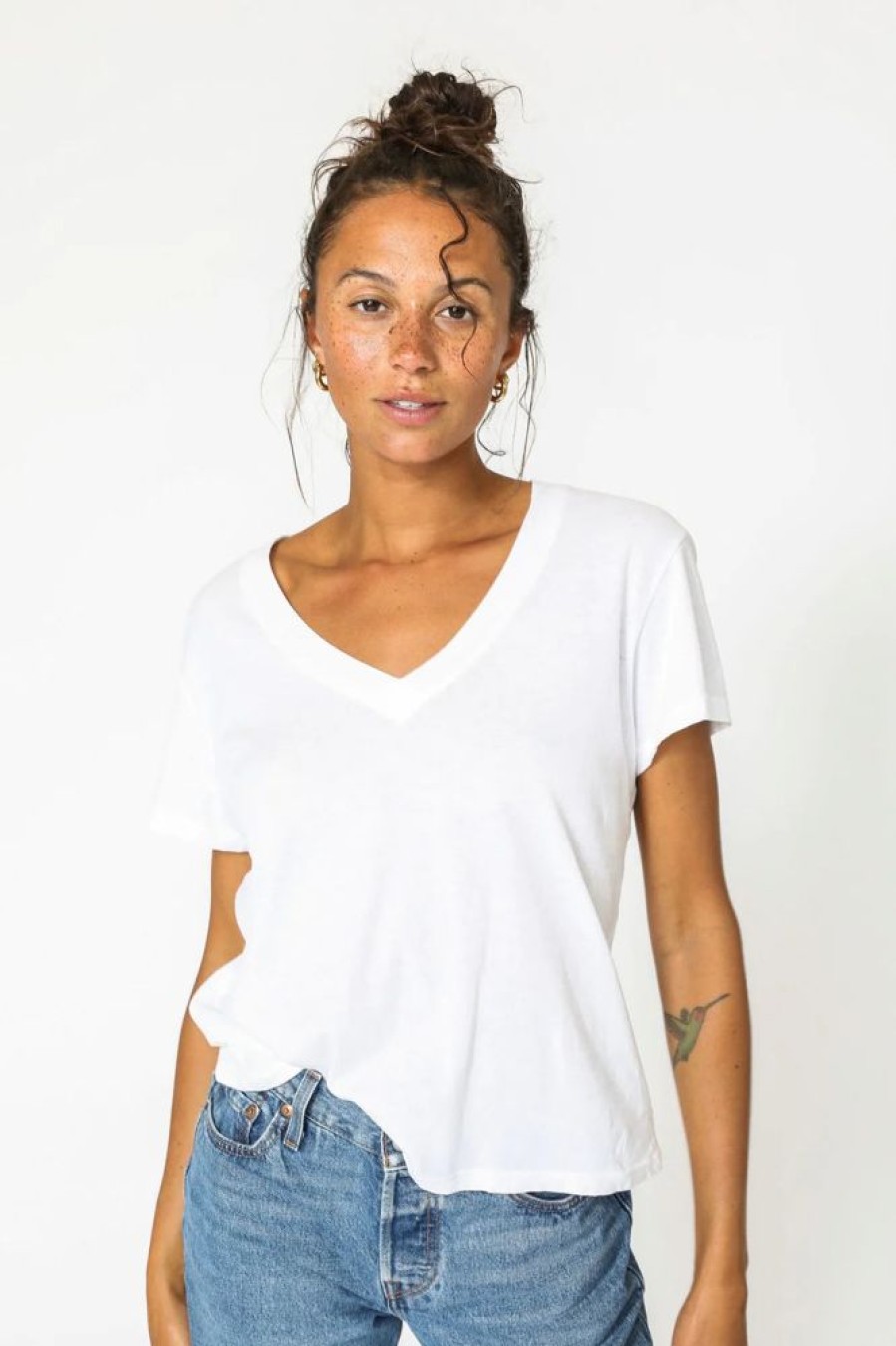 Women PERFECT WHITE TEE Tops | Perfect Tee- Hendrix Tee