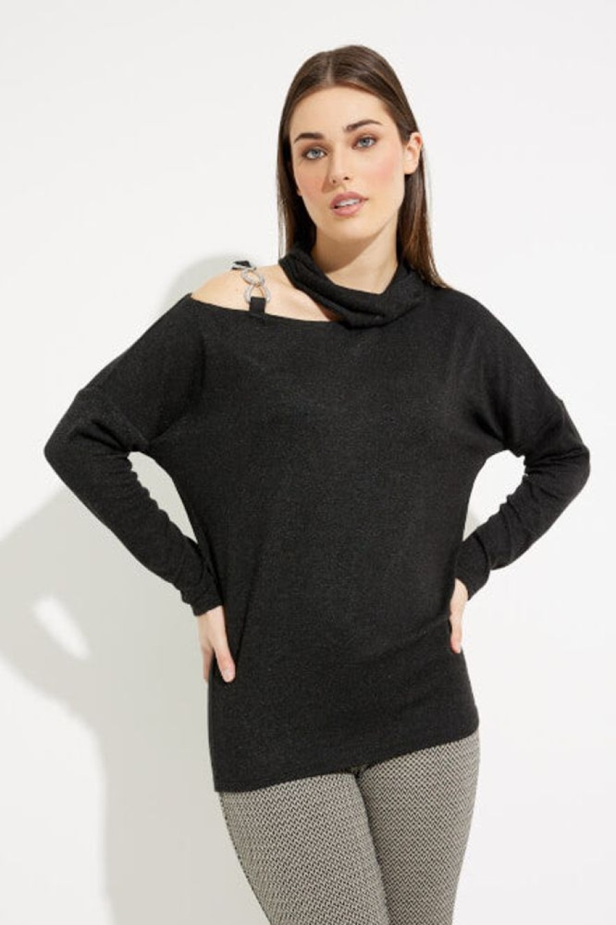 Women JOSEPH RIBKOFF Tops | Joseph Ribkoff- Women'S Top 233093 Charcoal Grey