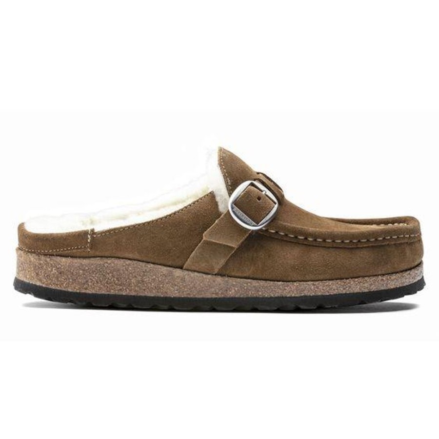 Women BIRKENSTOCK Casual Footwear | Birkenstock- Women'S Buckley Sherling Shoe Tea Suede