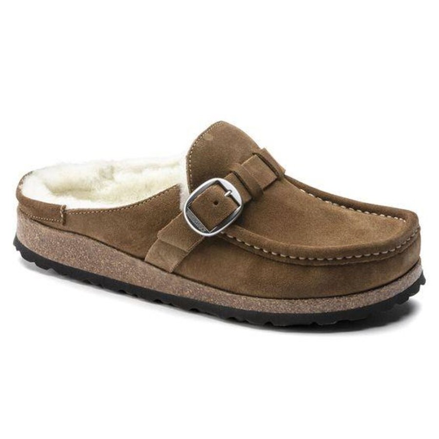 Women BIRKENSTOCK Casual Footwear | Birkenstock- Women'S Buckley Sherling Shoe Tea Suede