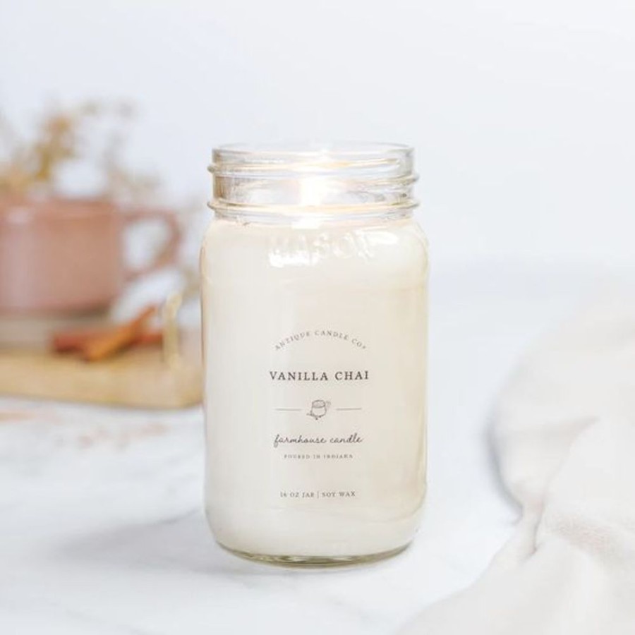 Cottage Kitchen ANTIQUE CANDLE CO Decor | Antique Candle Co- Vanilla Chai 16 Oz Candle