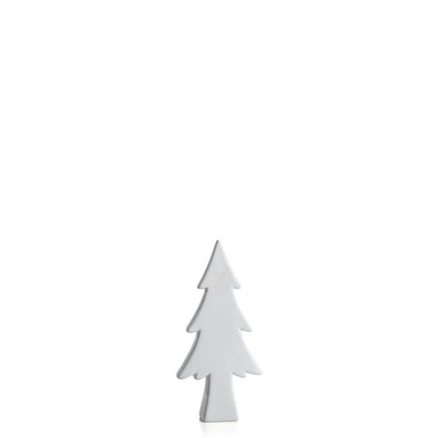 Cottage Kitchen SCHAUBEN & CO Decor | Zodax- Matte White Decorative Tree-Small