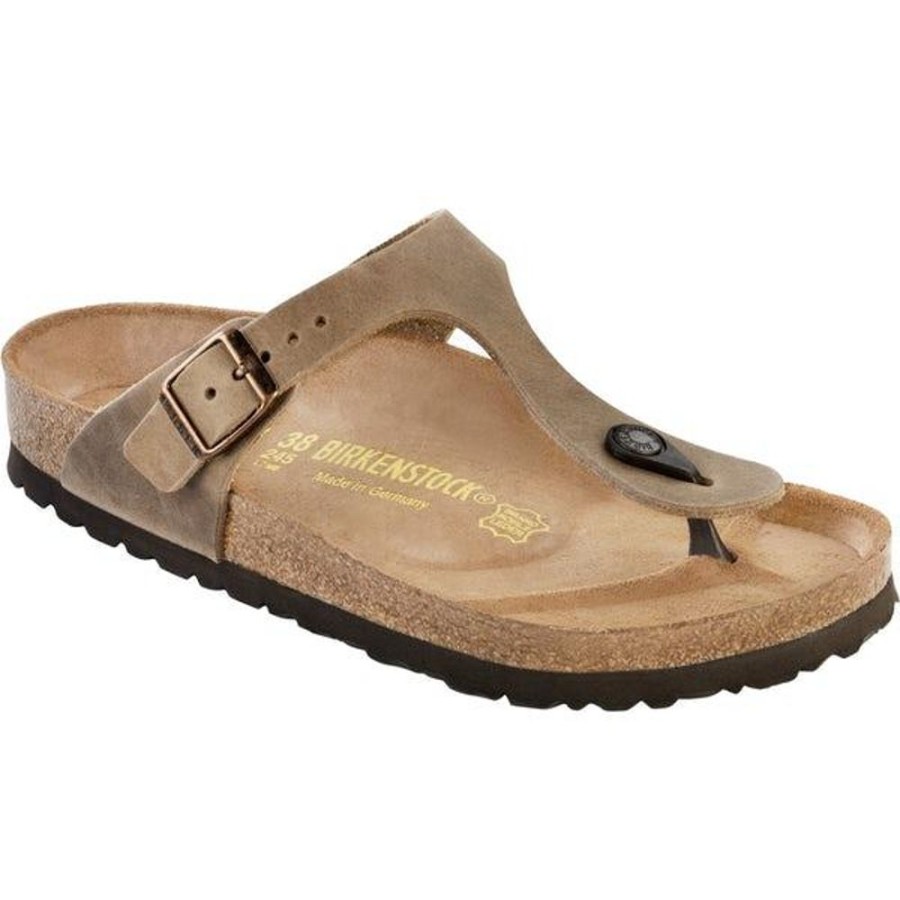 Women BIRKENSTOCK Casual Footwear | Birkenstock-Women'S Gizeh Tobacco Leather