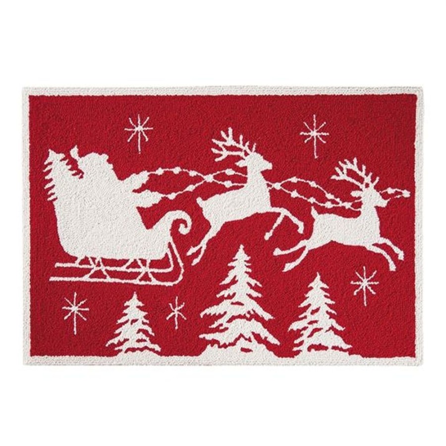 Cottage Kitchen C&F ENTERPRISES Decor | Carol & Frank- Flying Sleigh Rug