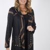 Women FRANK LYMAN Tops | Frank Lyman- Cardigan 233373 Black-Brown