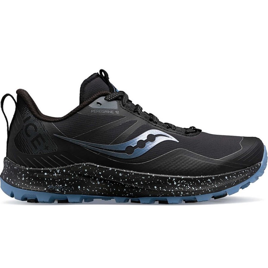 Women SAUCONY CANADA Sneakers | Saucony- Women'S Peregrine Ice+ 3 Athletic Shoe Black-Summit