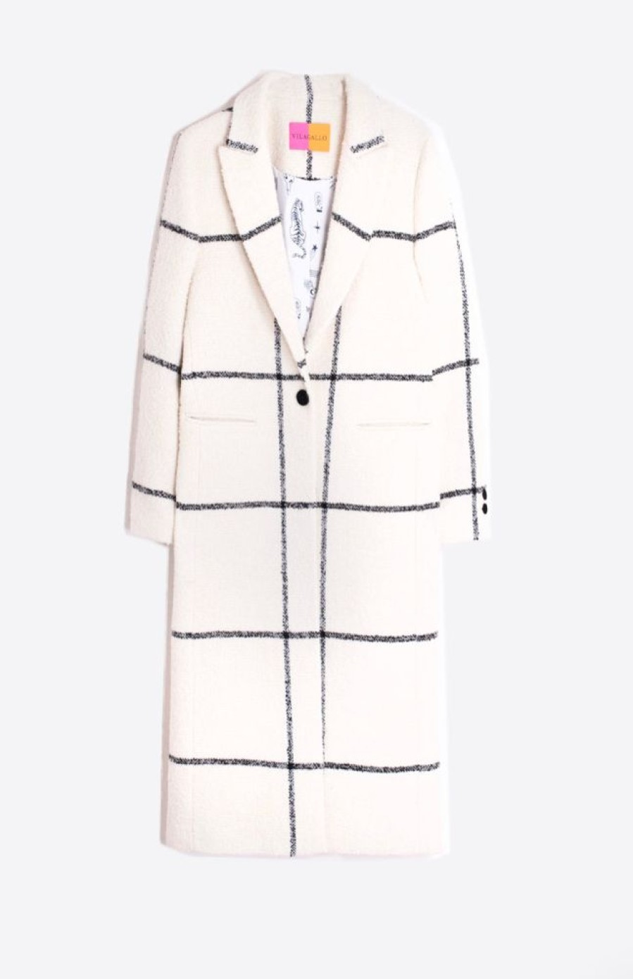 Women VILAGALLO Coats & Jackets | Vilagallo- Katherin Coat White-Black