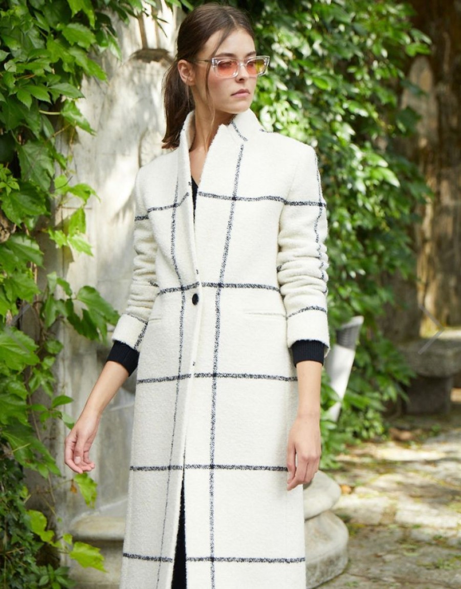 Women VILAGALLO Coats & Jackets | Vilagallo- Katherin Coat White-Black