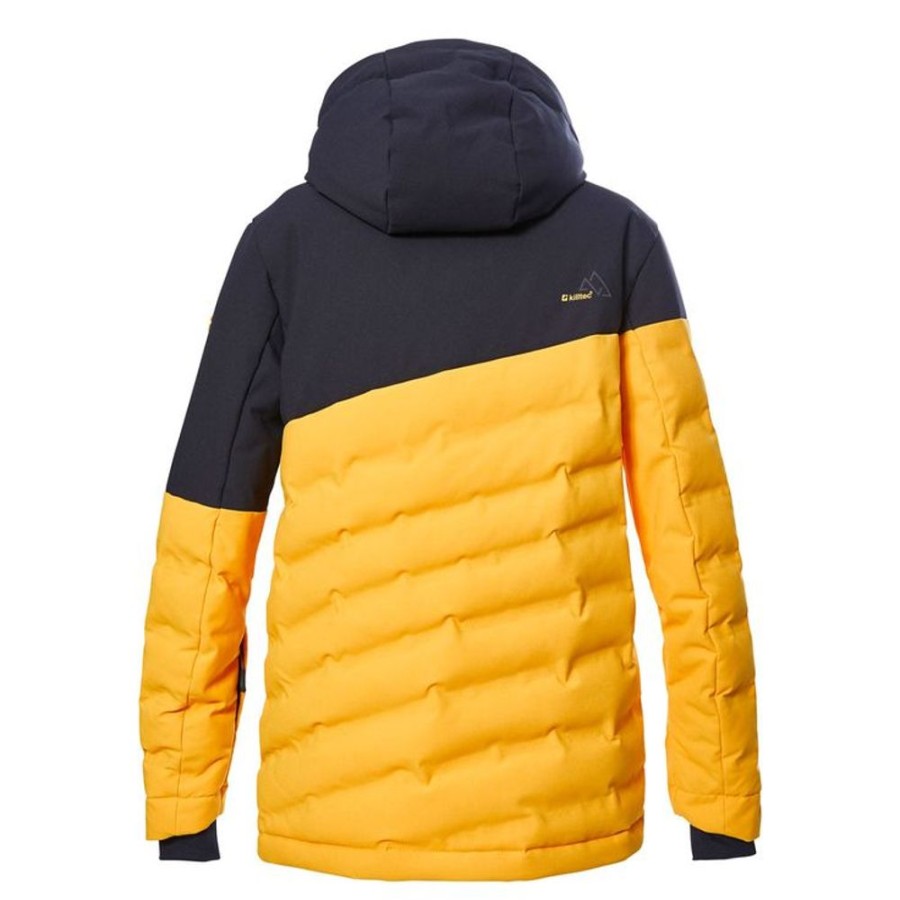 Kid KILLTEC Jackets & Outwear | Killtec- Boys Ksw 172 Quilted Ski Jacket Dark Yellow