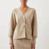 Women RAILS Tops | Rails- Brunella Cardigan Oat