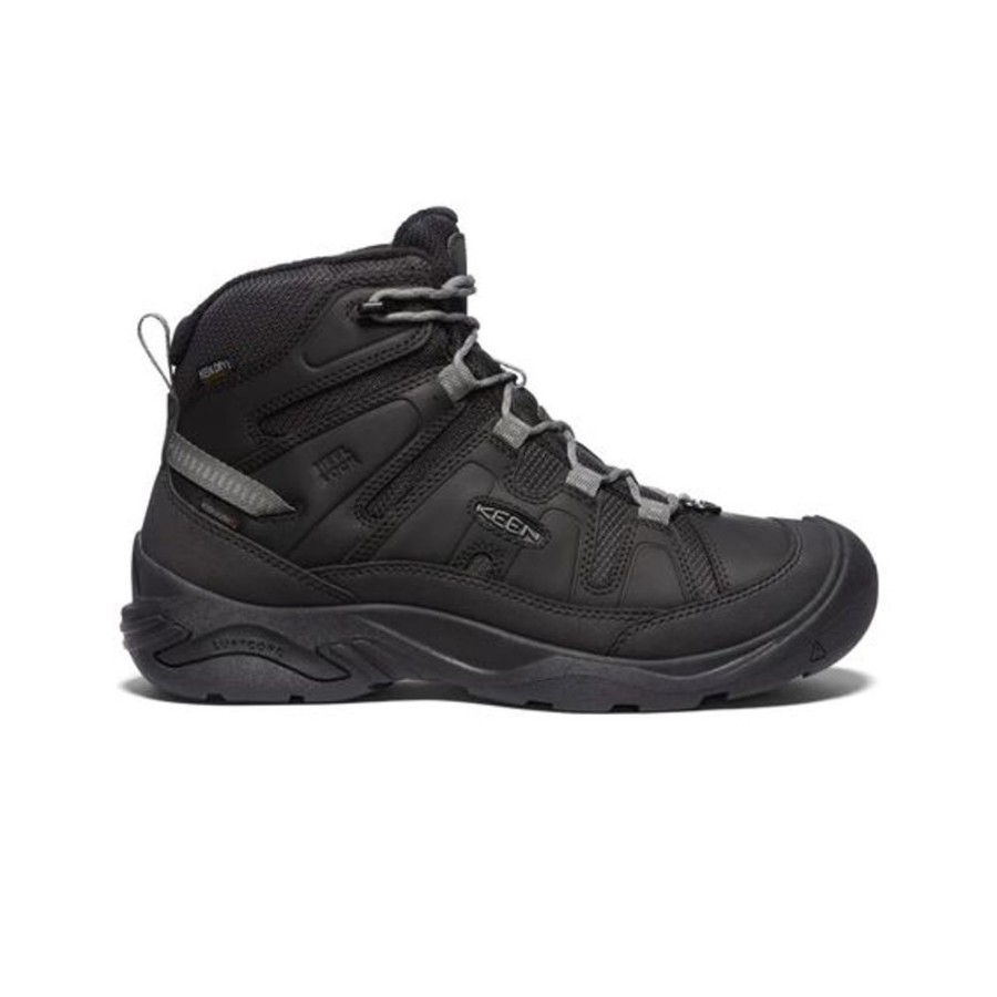 Men KEEN Casual Footwear | Keen- Men'S Circadia Mid Pola Boot Black-Steel Grey