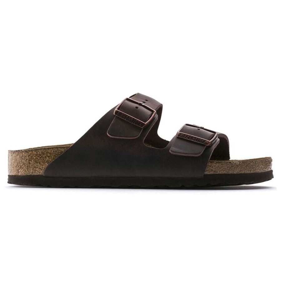 Men BIRKENSTOCK Sandals | Birkenstock- Arizona Leather Soft Footbed Sandal Habana