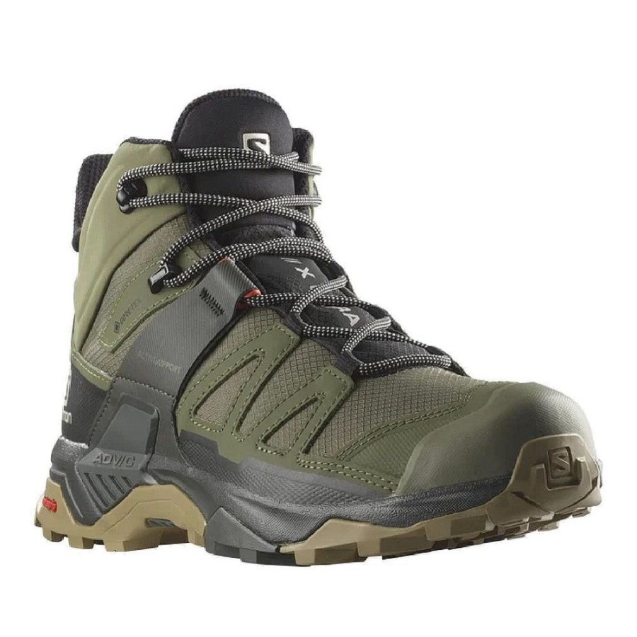 Men SALOMON Sneakers | Salomon- Men'S X Ultra 4 Mid Athletic Shoe Deep Green