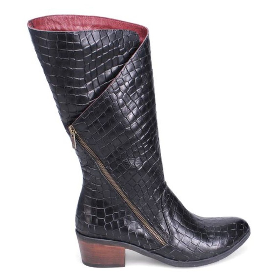 Women BUENO Casual Footwear | Bueno- Women'S Camille Boot Black Croc