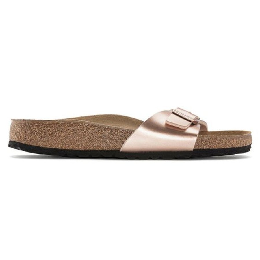 Women BIRKENSTOCK Casual Footwear | Birkenstock- Women'S Madrid Metallic High Shine Sandal Copper